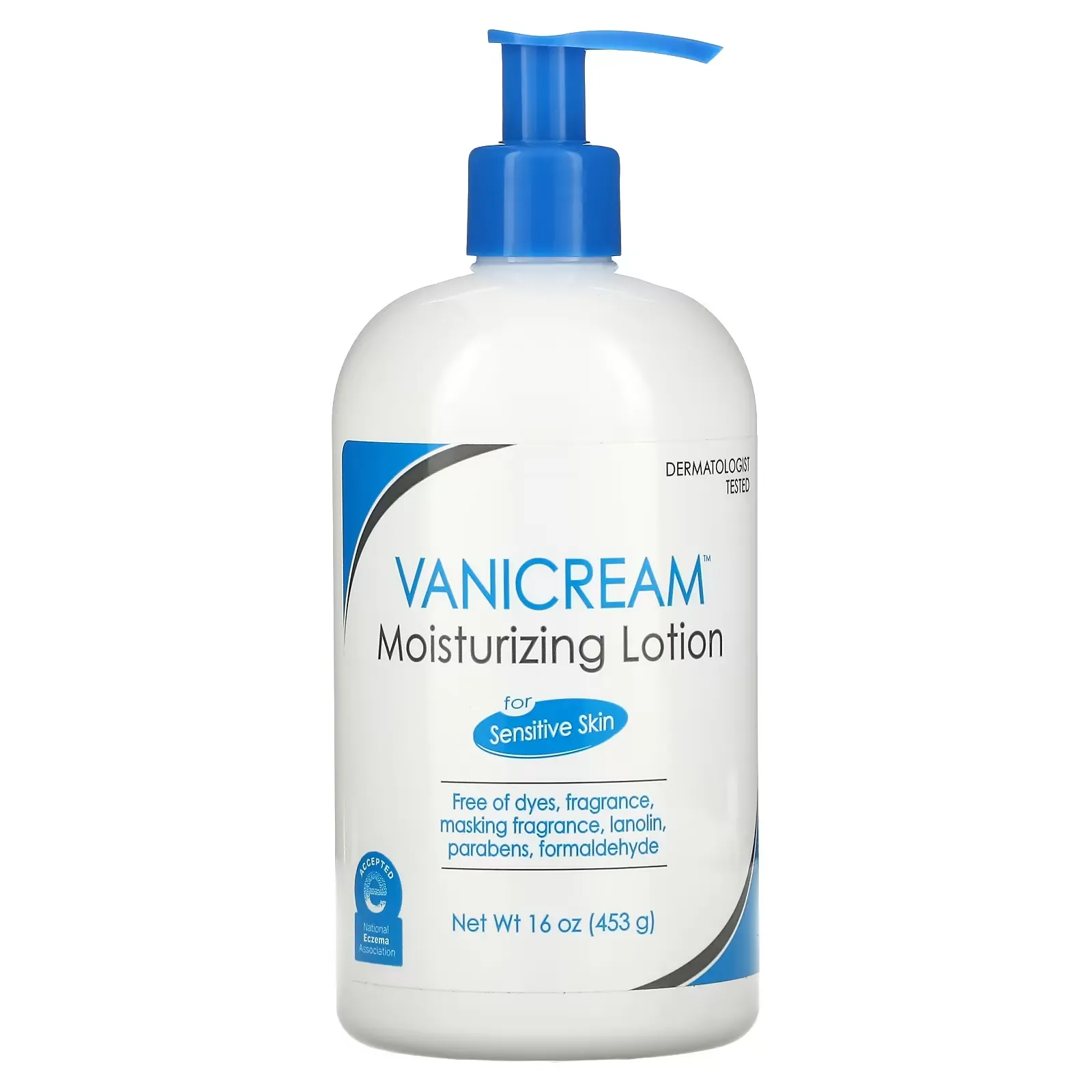 Moisturizing Lotion, For Sensitive Skin, Fragrance Free, 16 oz (453 g)