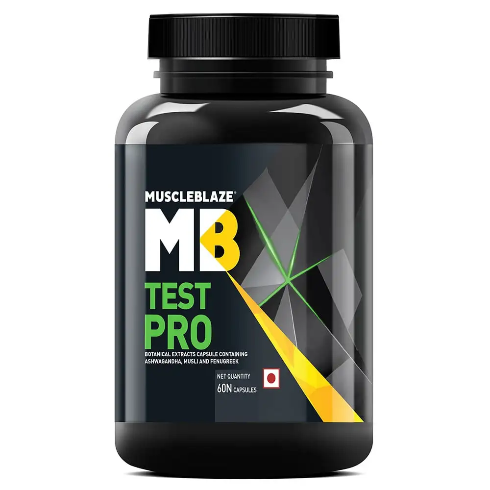 MuscleBlaze Test Pro (Natural Testosterone Booster),  60 capsules  Unflavoured