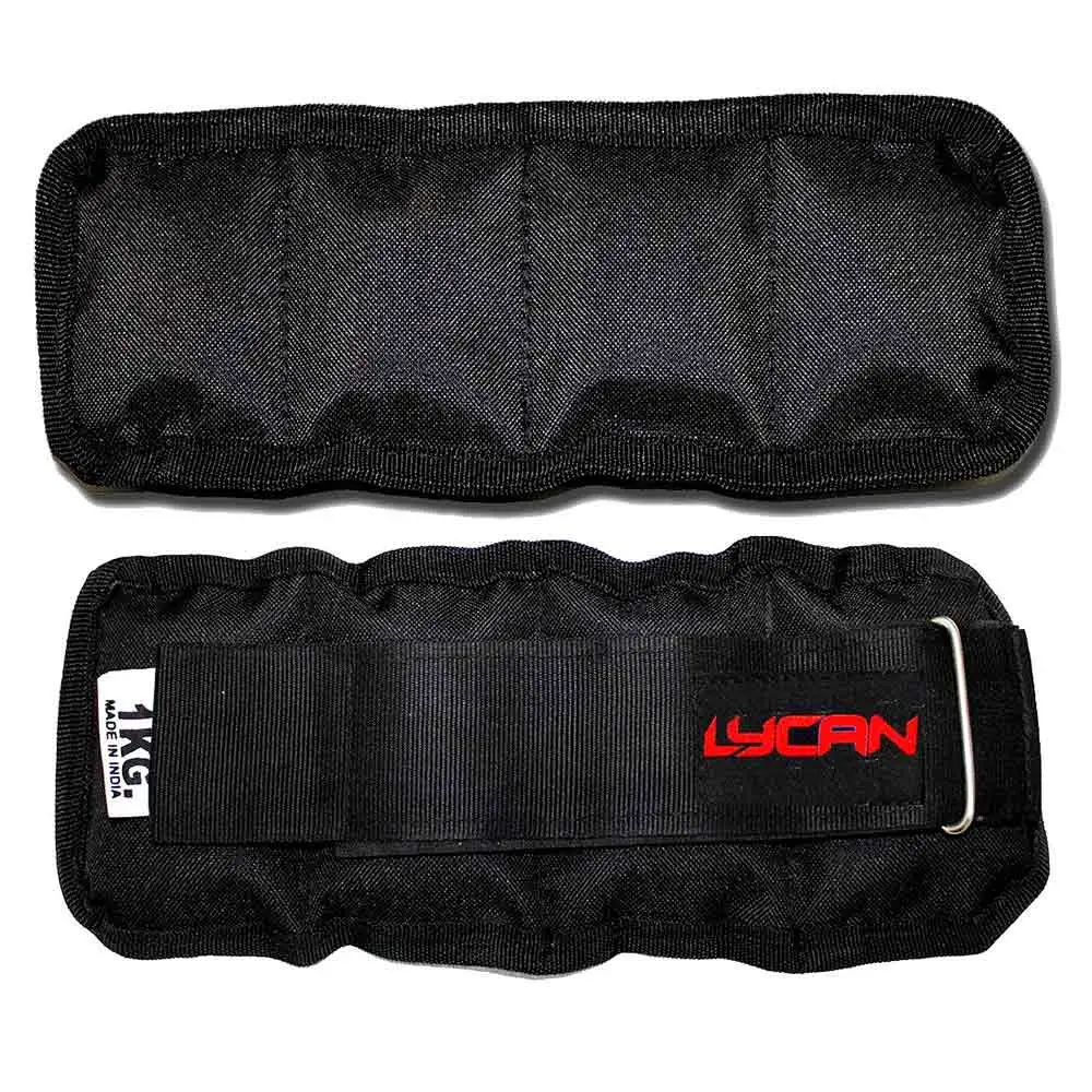 Lycan Wrist and Ankle Weights,  Black  2 kg