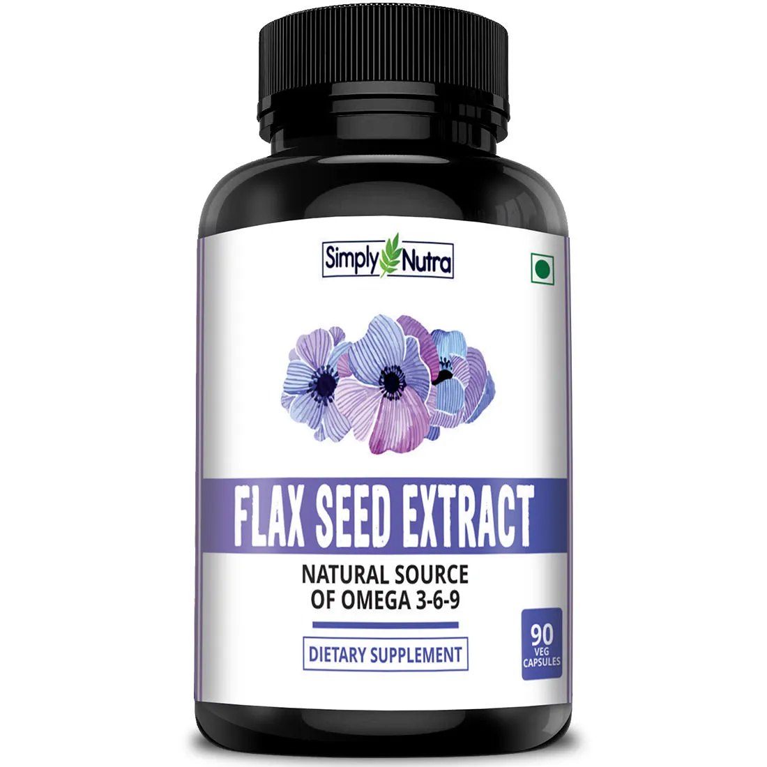 Simply Nutra Flax Seed 90 Capsules