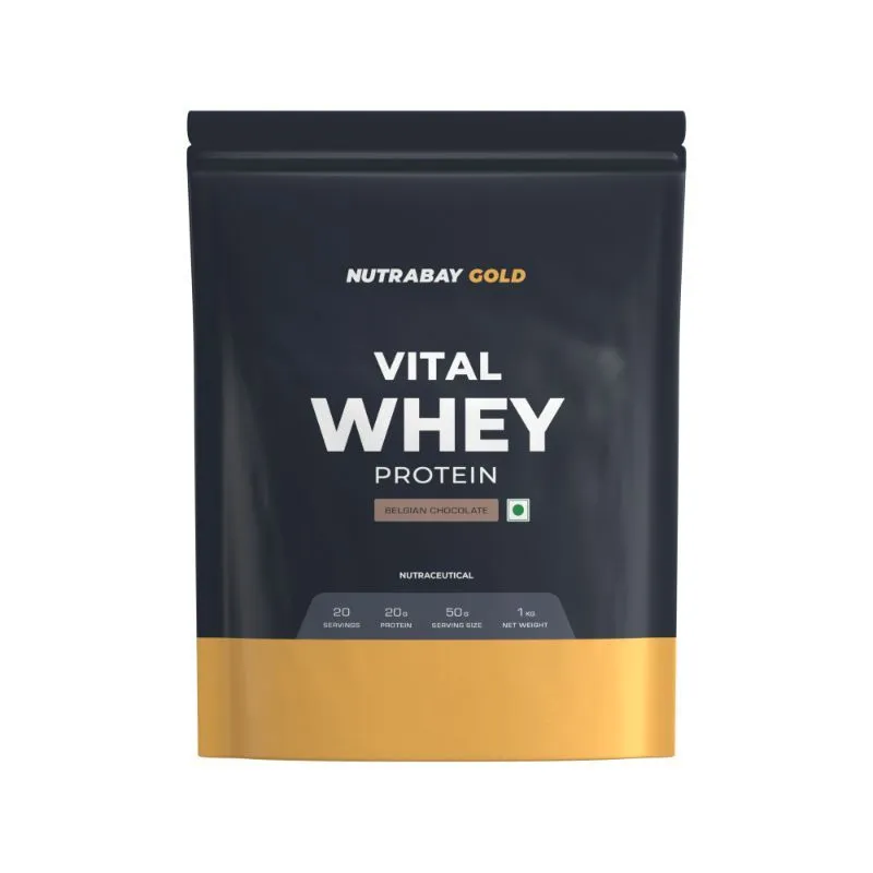 Nutrabay Gold Vital Whey Protein - Belgian Chocolate