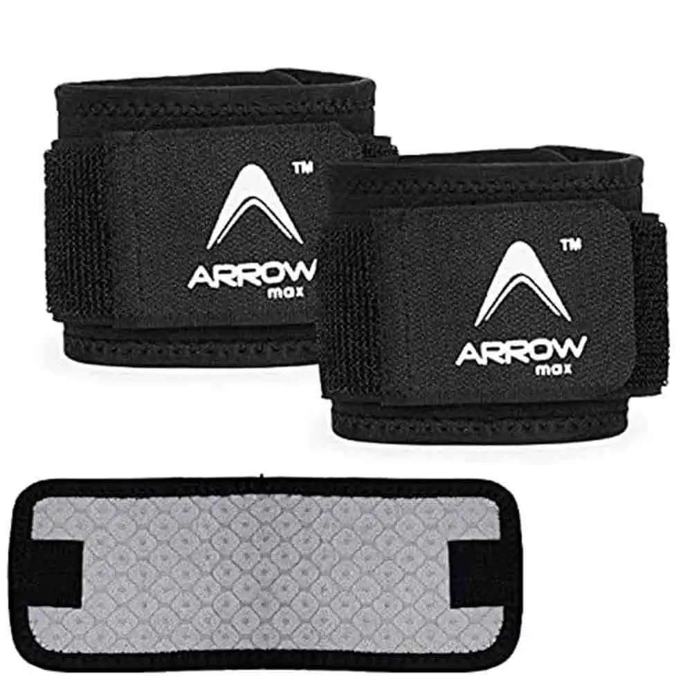 Arrowmax Wrist Support with Sweat Absorbing Material,  Black  Free Size