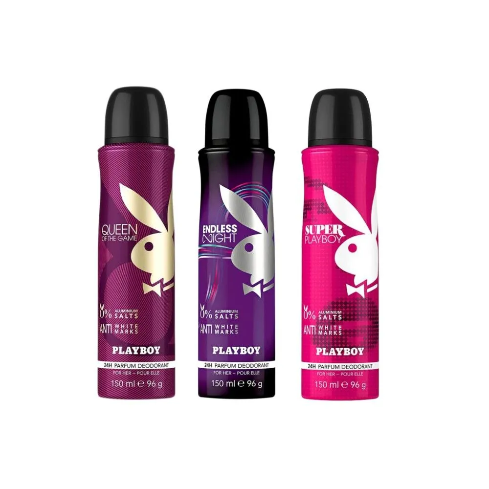 Playboy Endless Night + Queen + Super Women Deo Combo Set