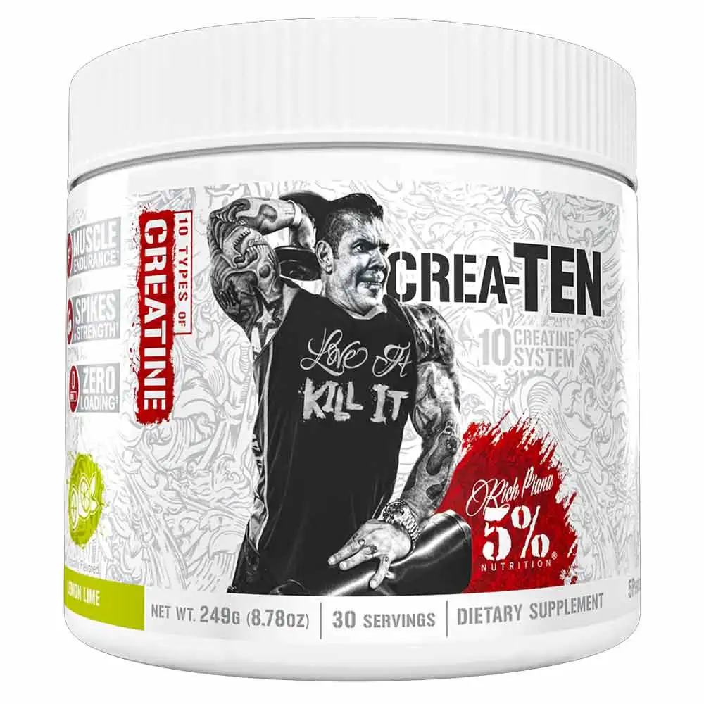 Rich Piana - 5% Nutrition Crea-Ten,  Lemon Lime  0.50 lb