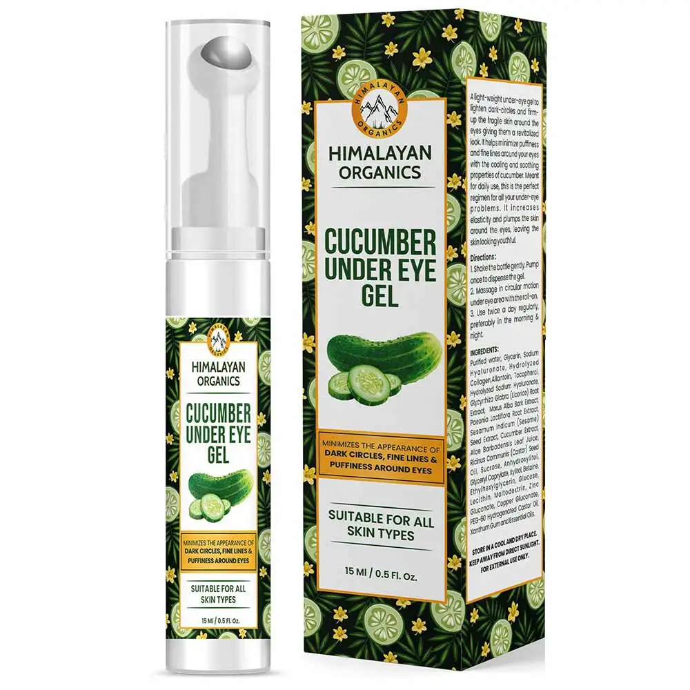 Himalayan Organics Cucumber Under Eye Gel,  15 ml  All Skin Type