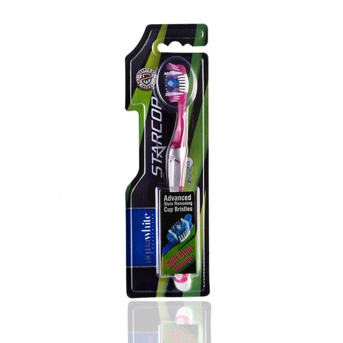 Aquawhite Star Cop Toothbrush - Pink