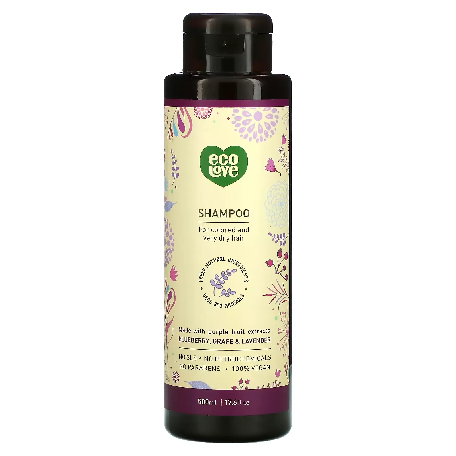 Shampoo, Blueberry, Grape & Lavender, 17.6 fl oz (500 ml)