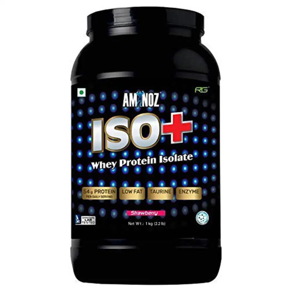 Aminoz Iso+ Zero Carbs,  2.2 lb  Strawberry