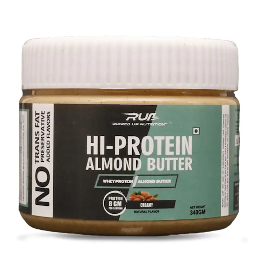 Ripped Up Nutrition Hi Protein Almond Butter,  Creamy  0.340 kg