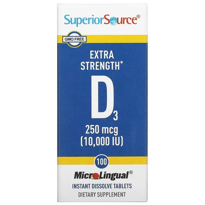 Extra Strength D3, 250 mcg (10,000 IU), 100 MicroLingual Instant Dissolve Tablets