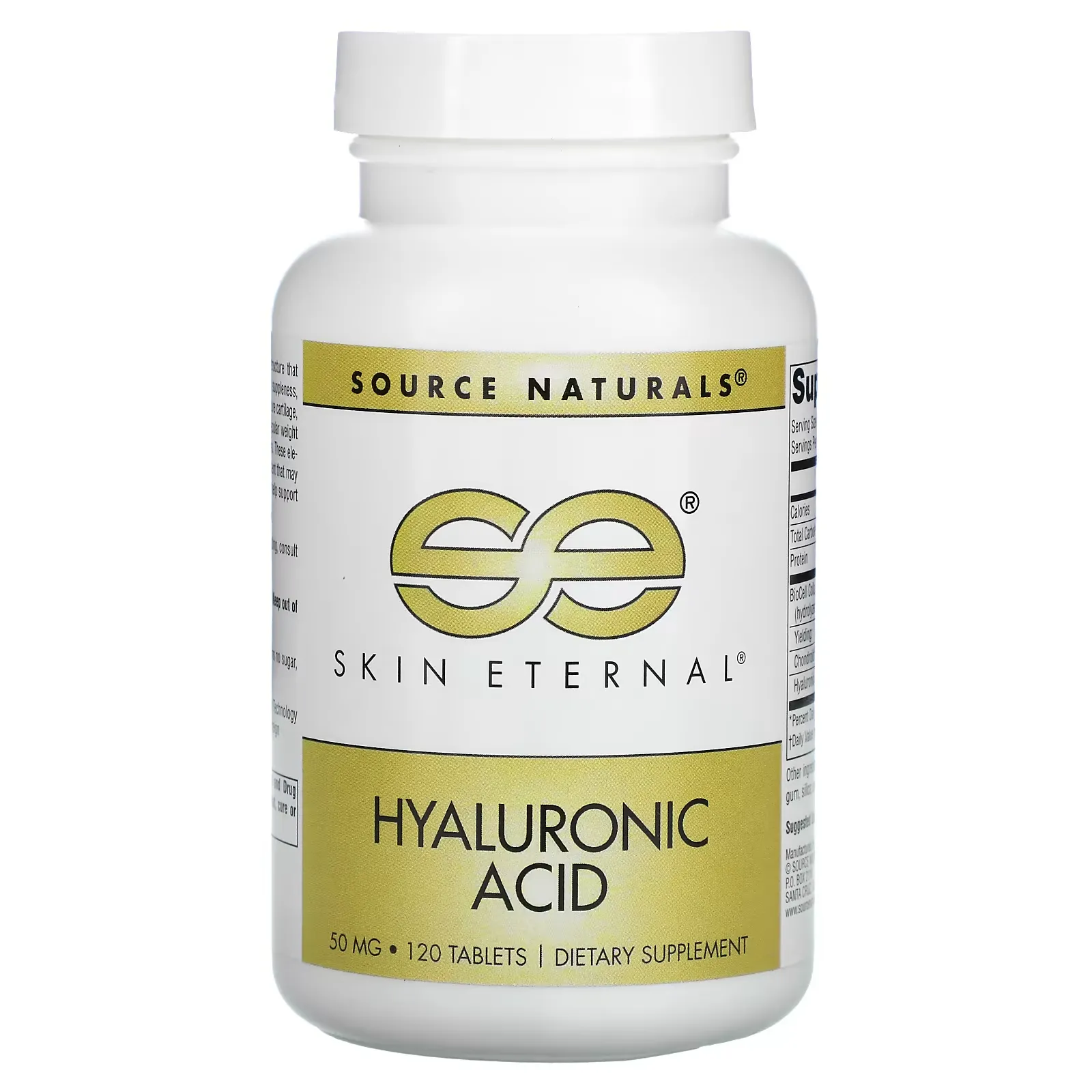 Skin Eternal, Hyaluronic Acid, 50 mg, 120 Tablets