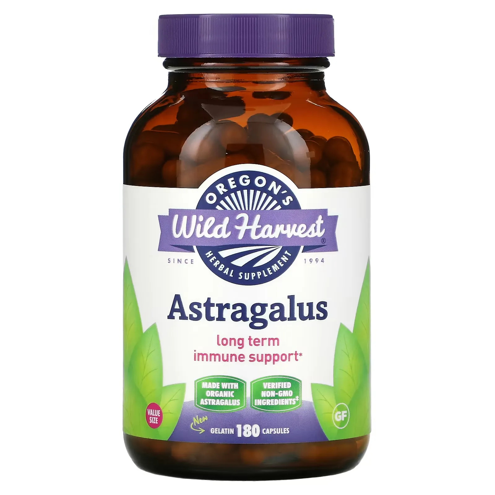 Astragalus, 180 Gelatin Capsules