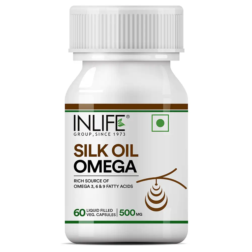 INLIFE Silk Oil Omega 3 6 9,  60 veggie capsule(s)