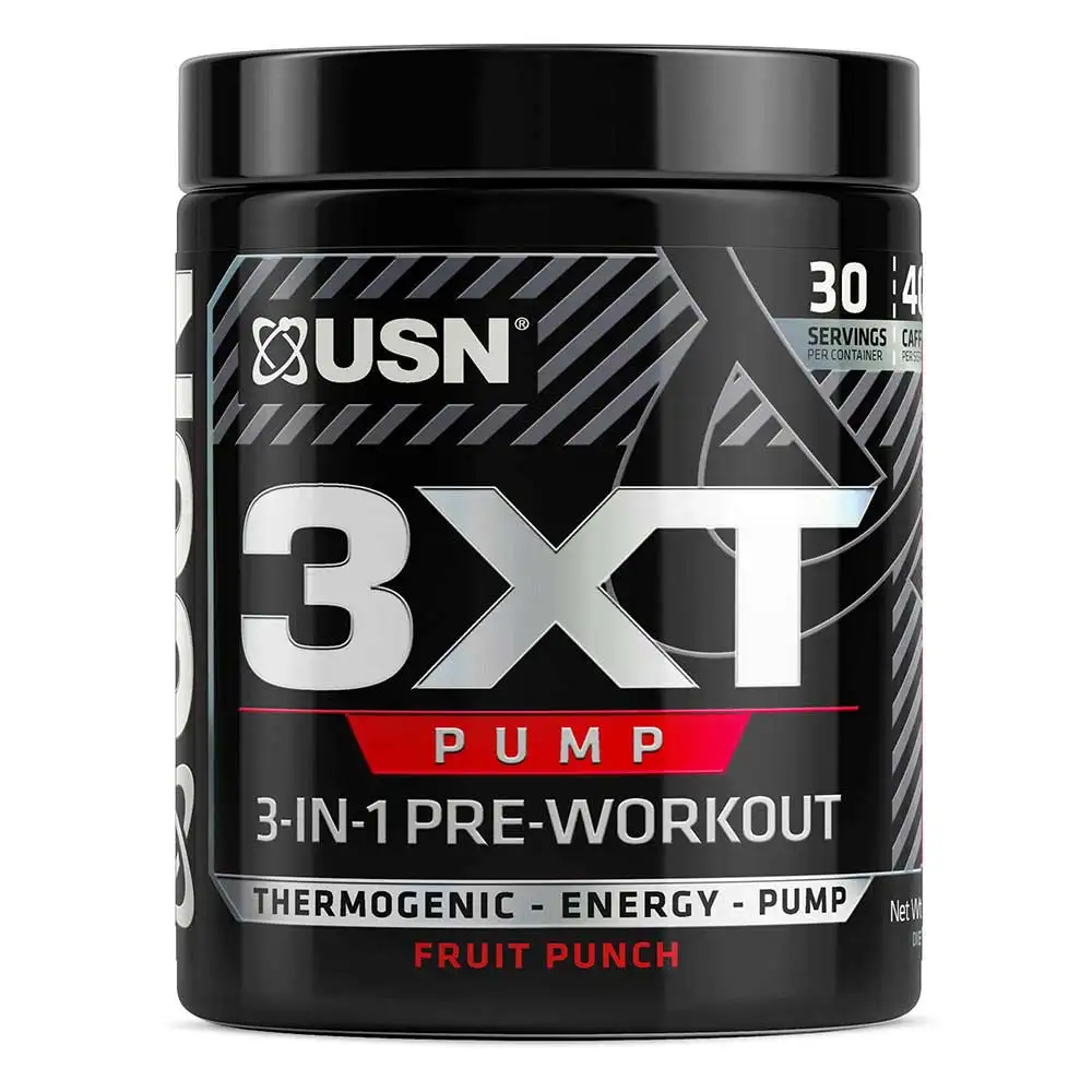 USN 3XT Pump 3-IN-1 Pre Workout,  0.41 lb  Fruit Punch