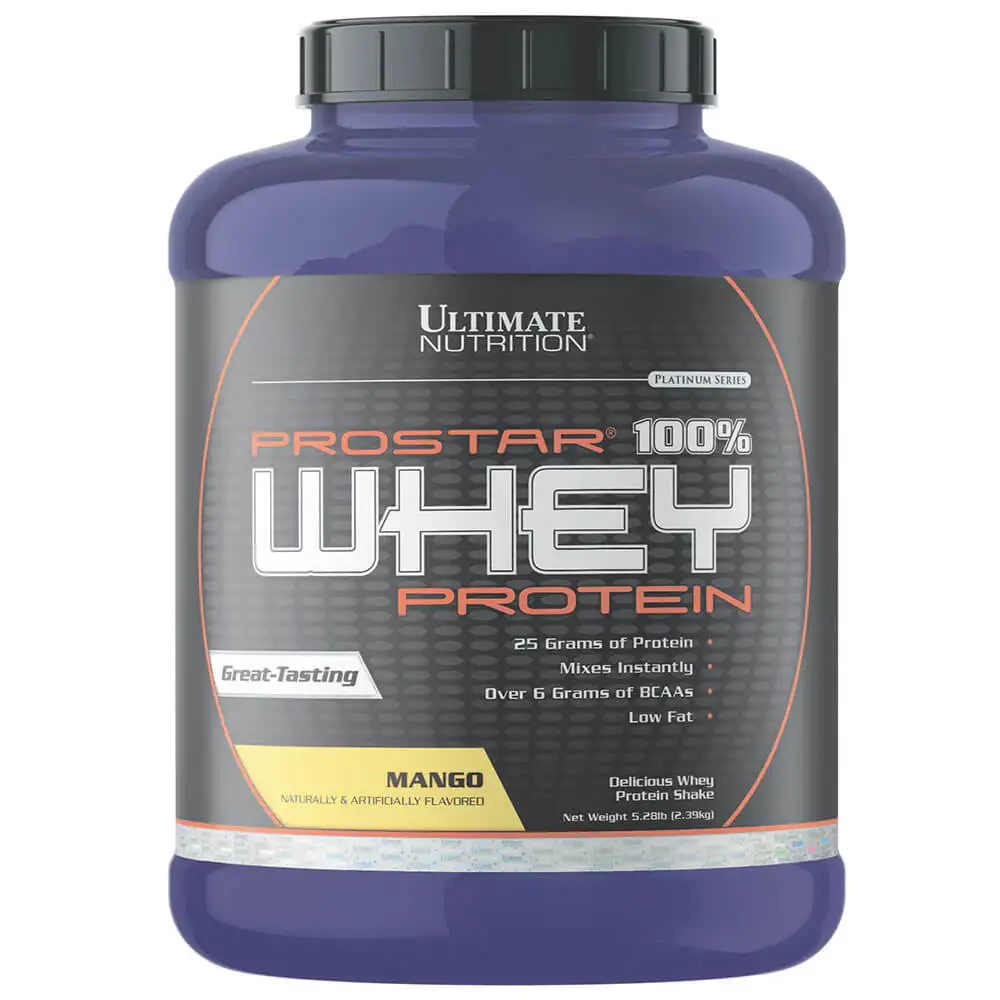 Ultimate Nutrition Prostar 100% Whey Protein,  5.28 lb  Mango