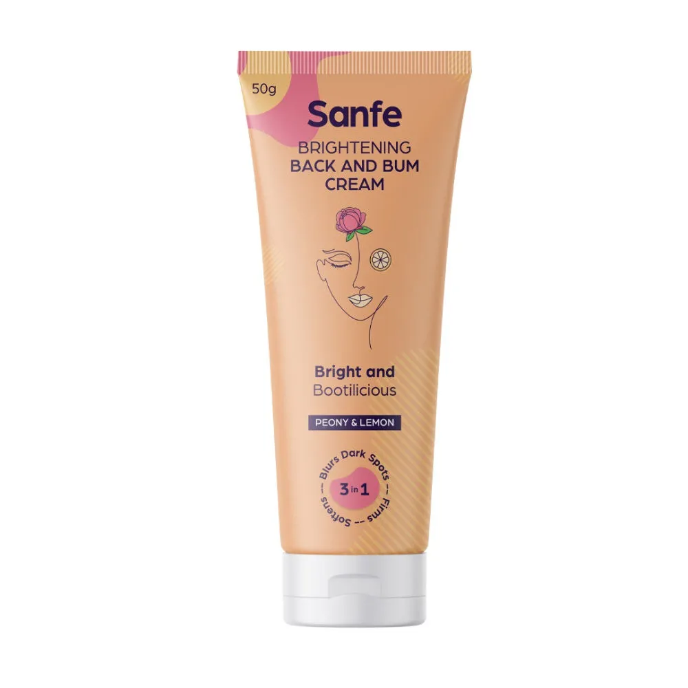 Sanfe Brightening Back And Bum Cream with Peony & Lemon