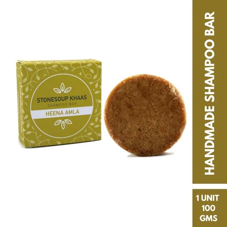 Stonesoup Khaas Heena Amla Shampoo Bar