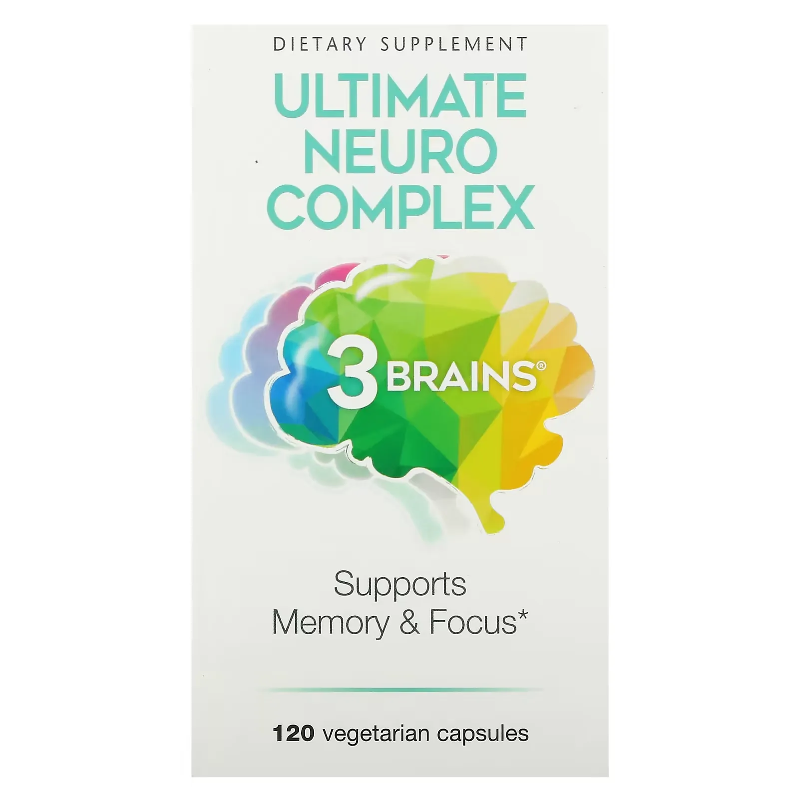 3 Brains, Ultimate Neuro Complex, 120 Vegetarian Capsules