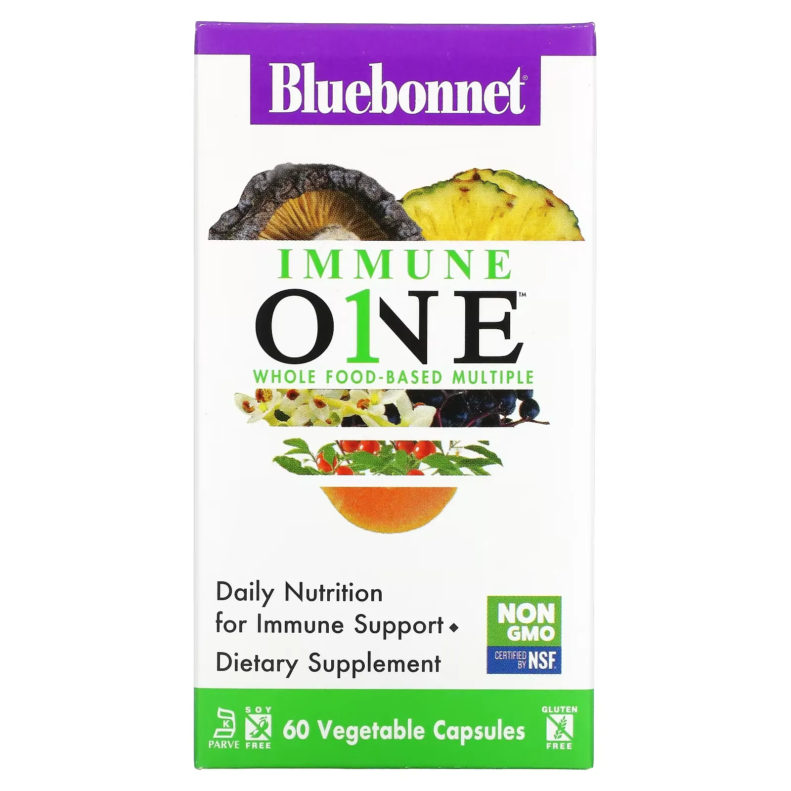 Immune One, Whole Food-Based Multiple, 60 Vegetable Capsules