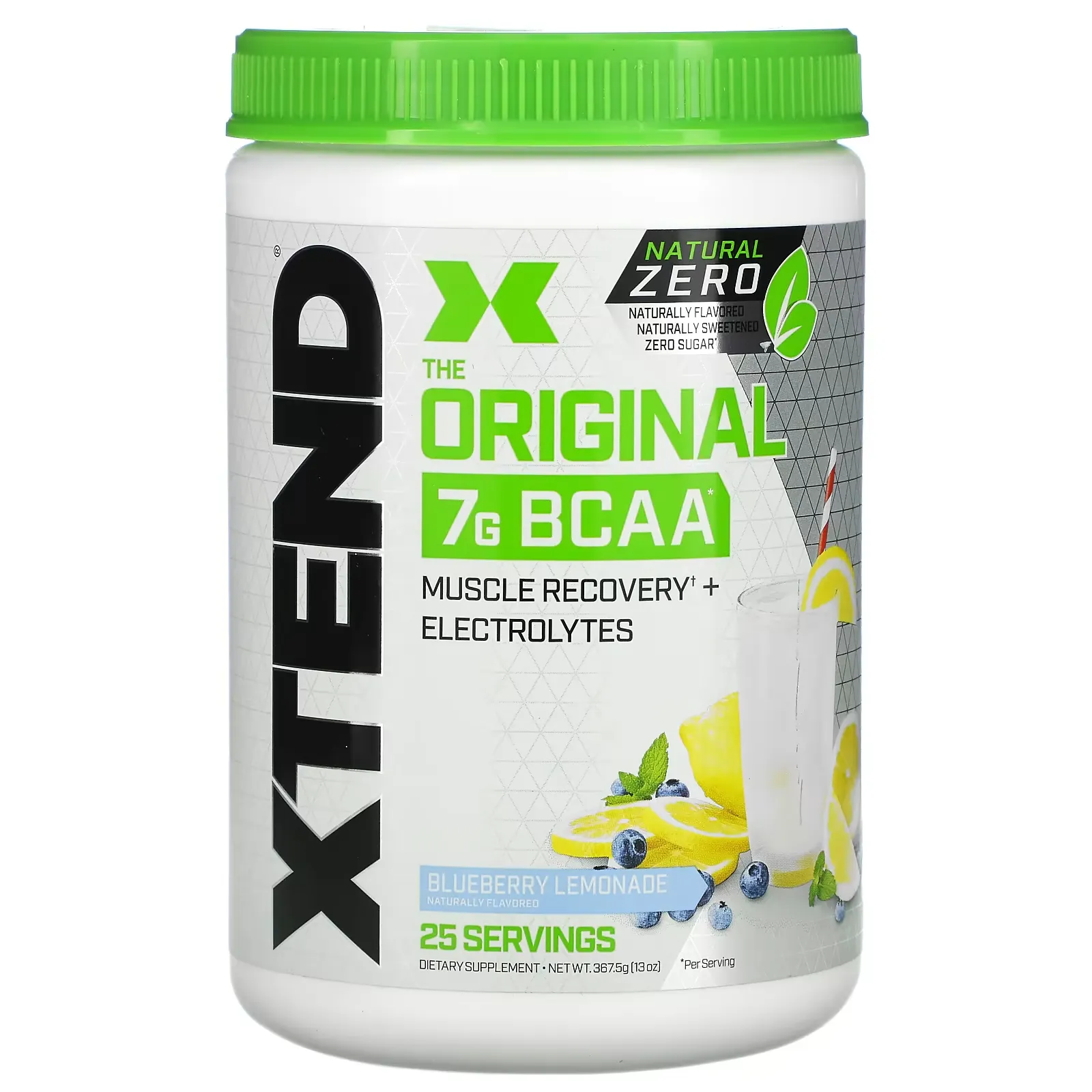 The Original 7G BCAA, Natural Zero, Blueberry Lemonade, 13 oz (367.5 g)