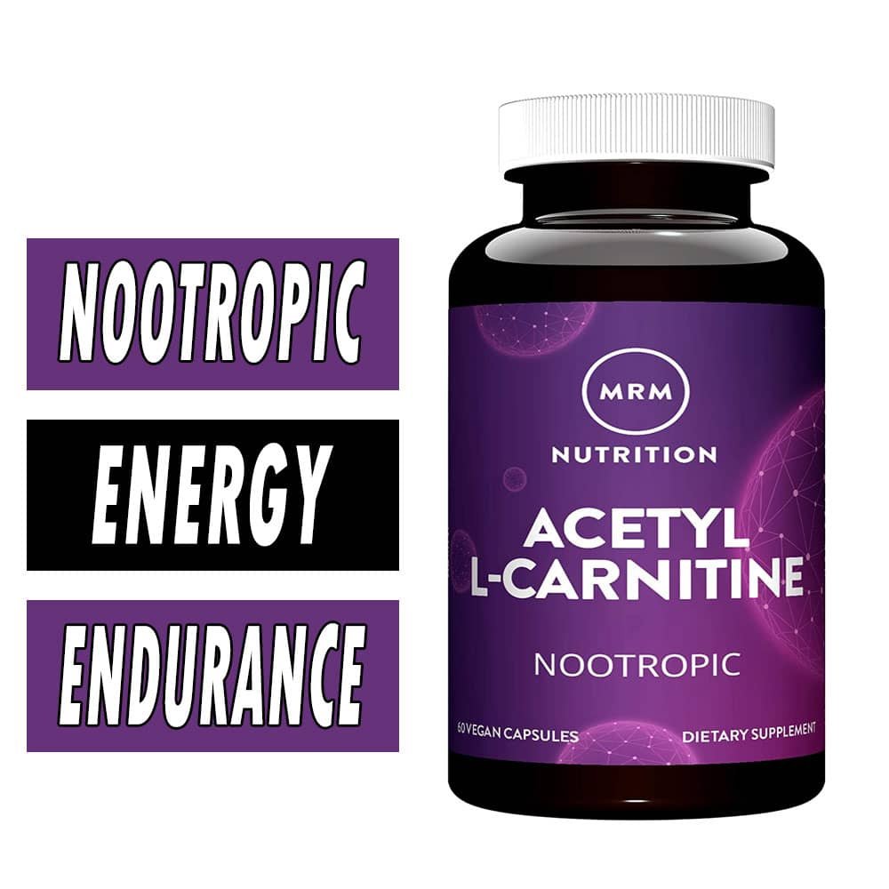 MRM Acetyl L-Carnitine - 500 mg - 60 Vegan Capsules