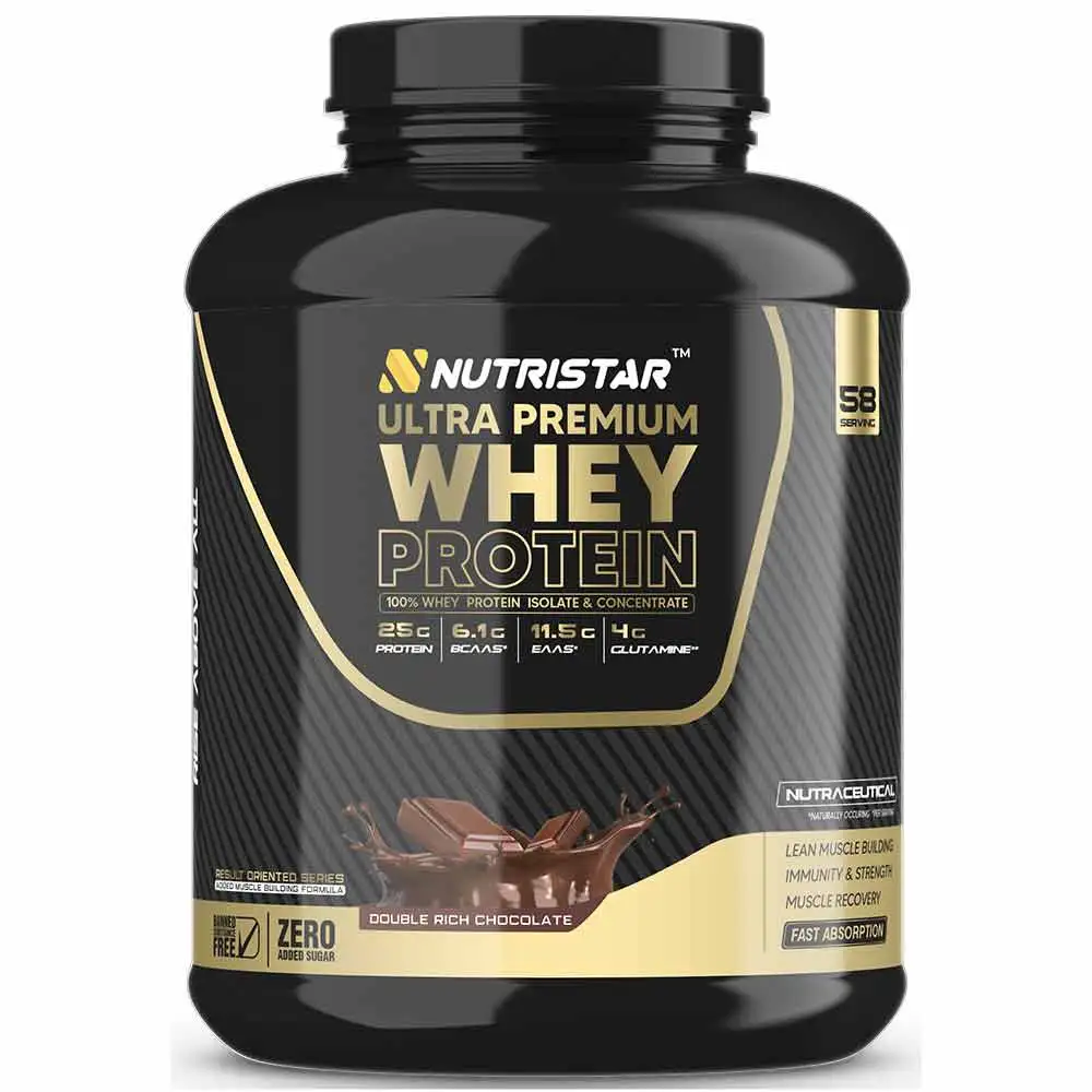 Nutristar Ultra Premium Whey Protein,  4 lb  Double Rich Chocolate