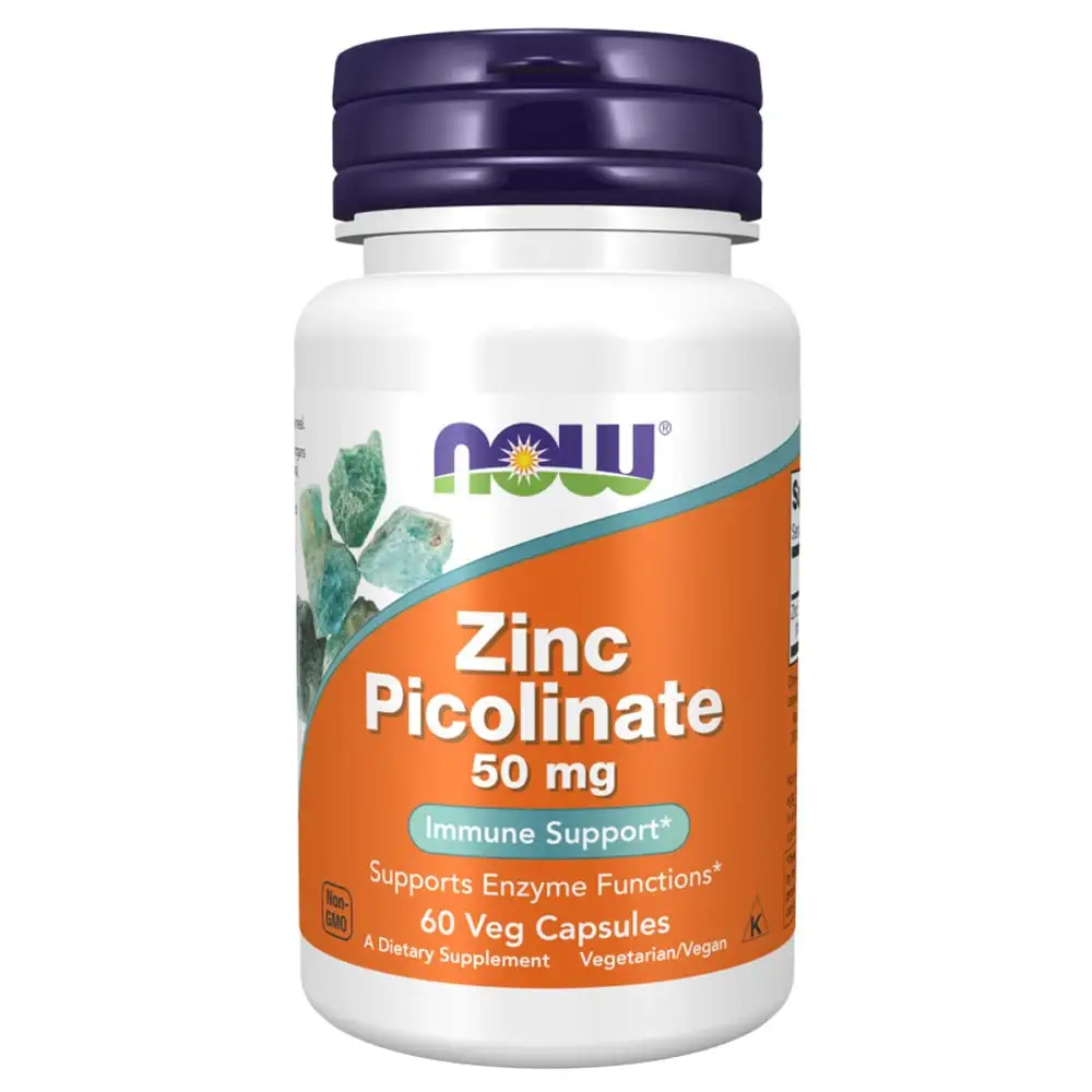 Now Zinc Picolinate (50 mg),  60 veggie capsule(s)