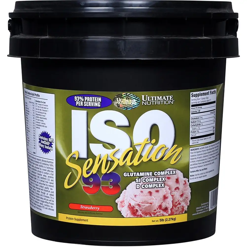 Ultimate Nutrition ISO Sensation 93,  5 lb  Strawberry