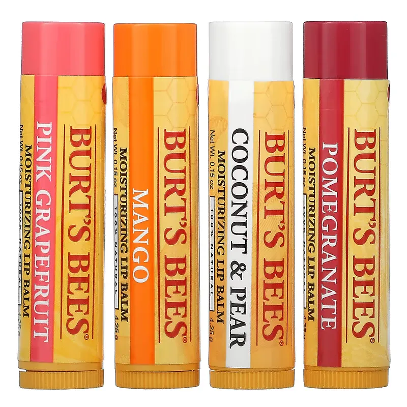 Moisturizing Lip Balms, Superfruit, 4 Pack, 0.15 oz (4.25 g) Each