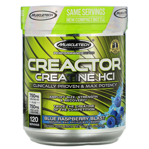 Cell-tech Creactor Creatine - MuscleTech - Blue Raspberry - 120 Servings