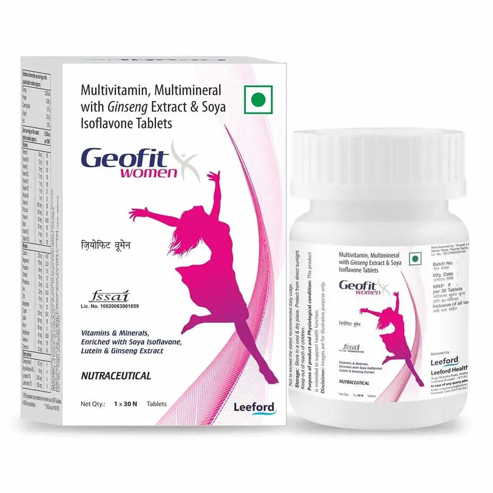 Geofit Multivitamin for Women,  30 tablet(s)  Unflavoured