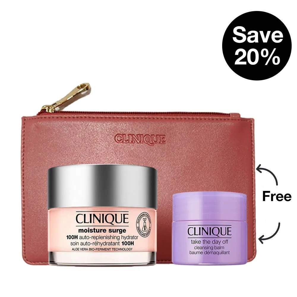 Clinique Cleanse & Hydrate Duo With Moisture Surge 30ml & Take The Day Off Cleansing Balm 15ml