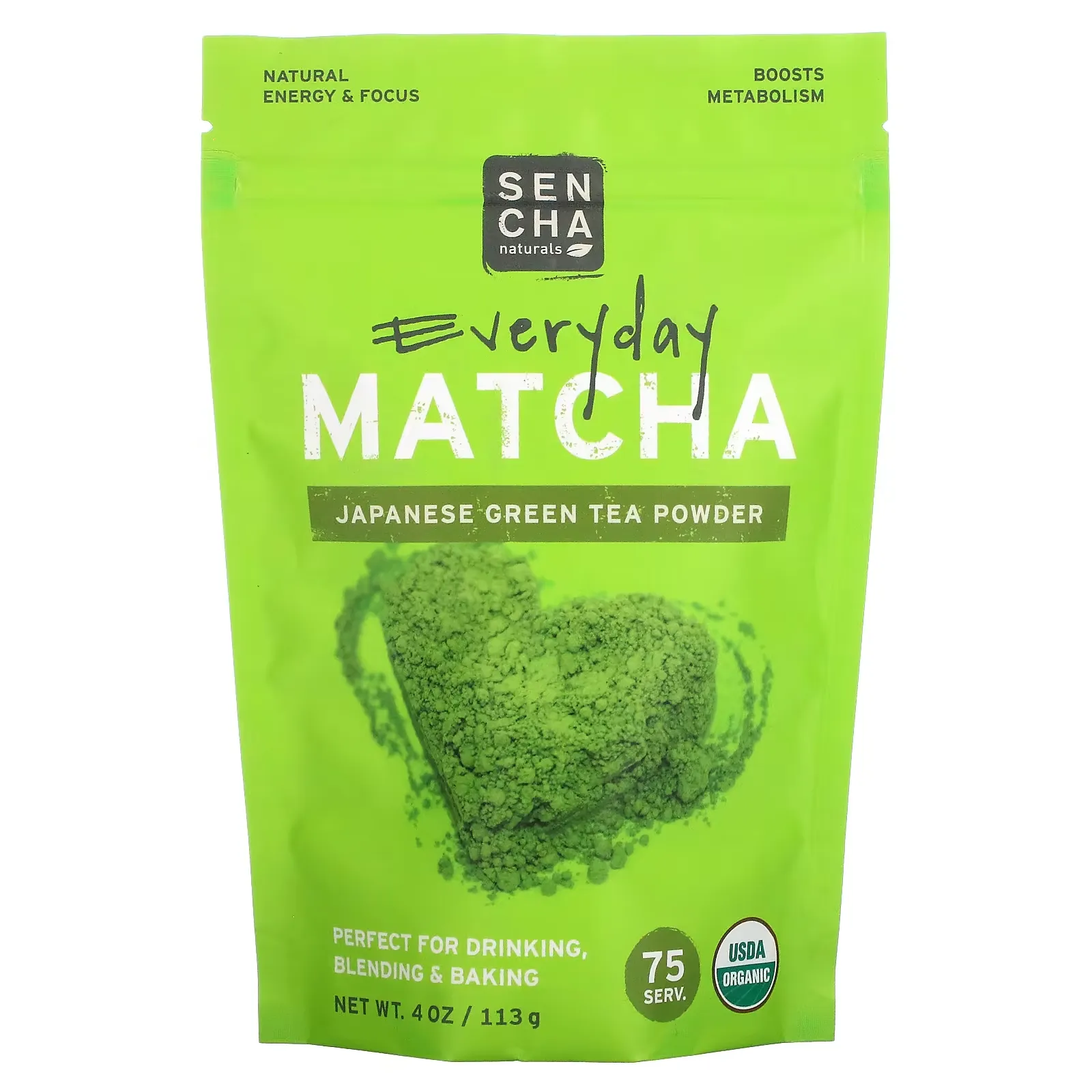 Everyday Matcha, Japanese Green Tea Powder, 4 oz (113 g)