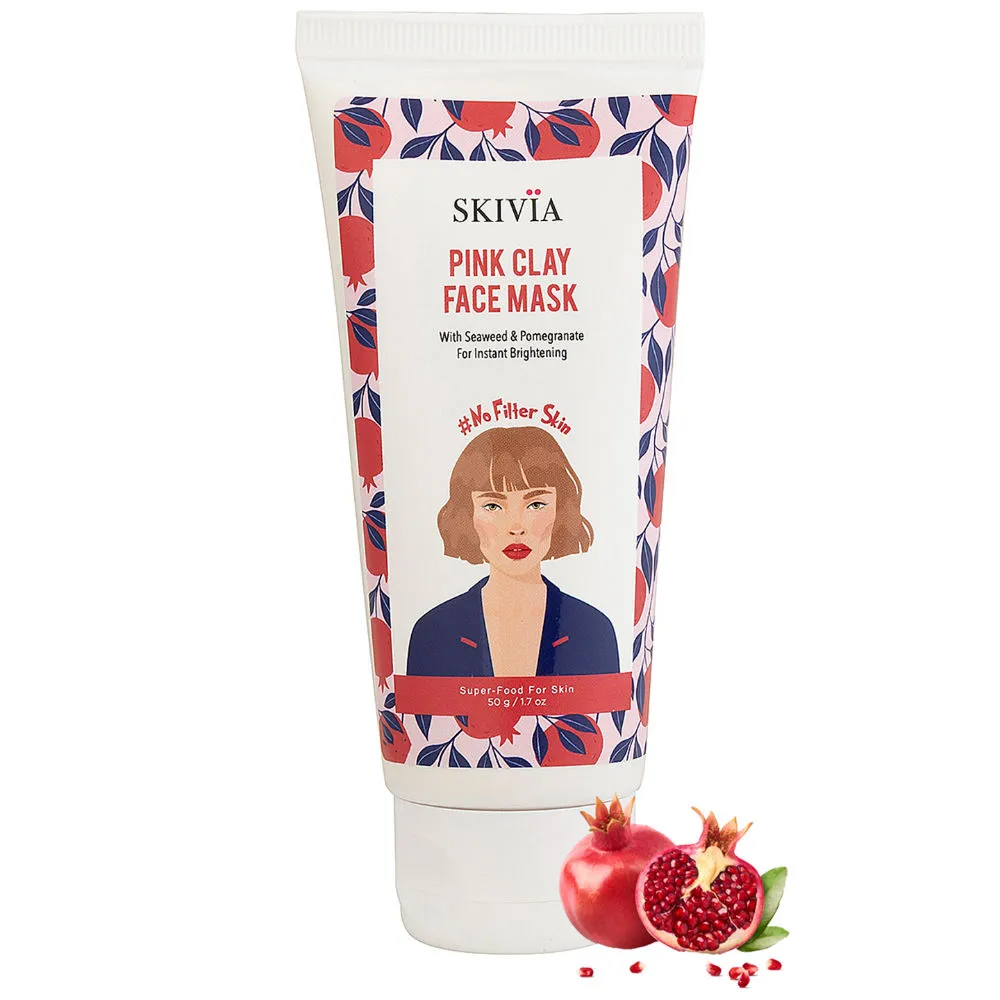 Skivia Pink Clay Face Mask