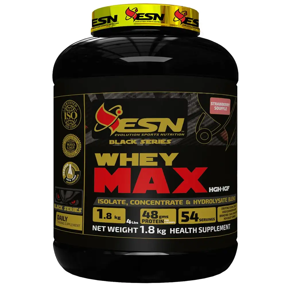 ESN Black Series Whey Max,  4 lb  Strawberry Souffle