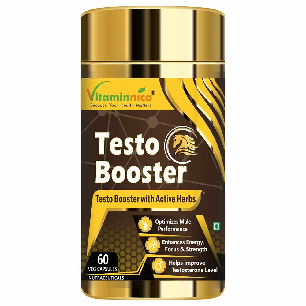 Vitaminnica Testo Booster with Active Herbs,  60 veggie capsule(s)