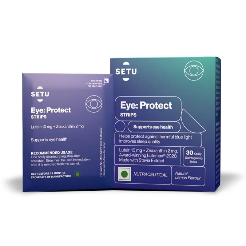 Setu Eye: Protect Strips - Eye Health Supplement - Lemon Flavoured Strips