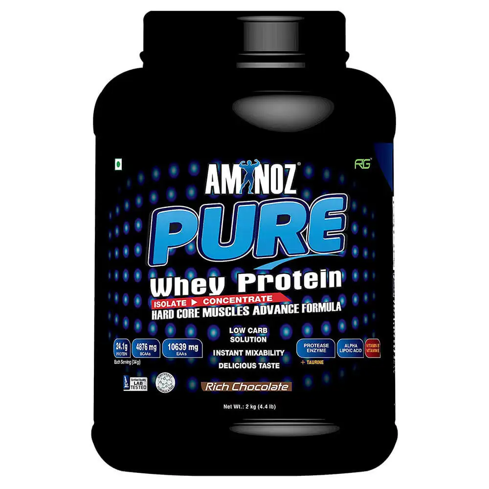 Aminoz Pure Whey Protein,  4.4 lb  Cafe Mocha