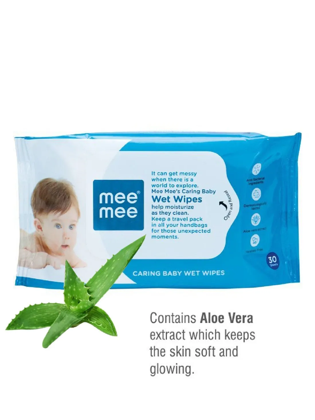 Mee Mee Caring Baby Wet Wipes Aloe Vera