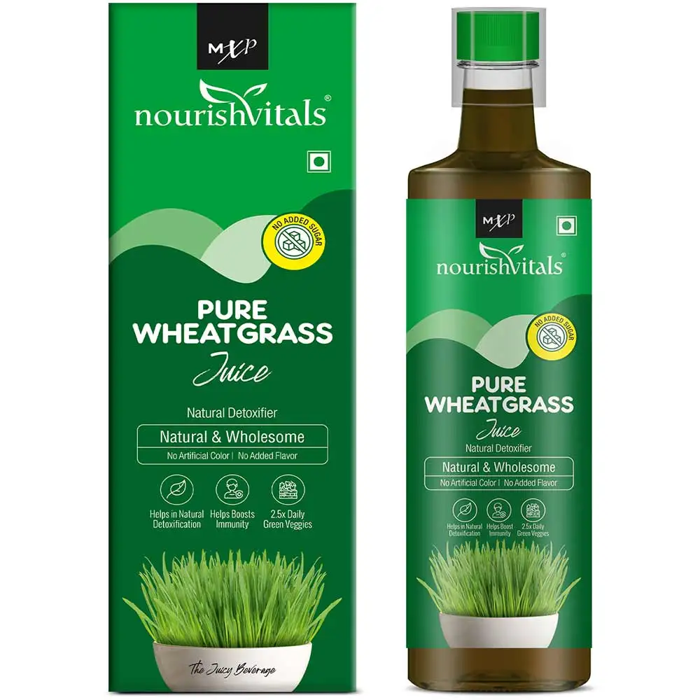 NourishVitals Pure Wheatgrass Juice,  Unflavoured  500 ml