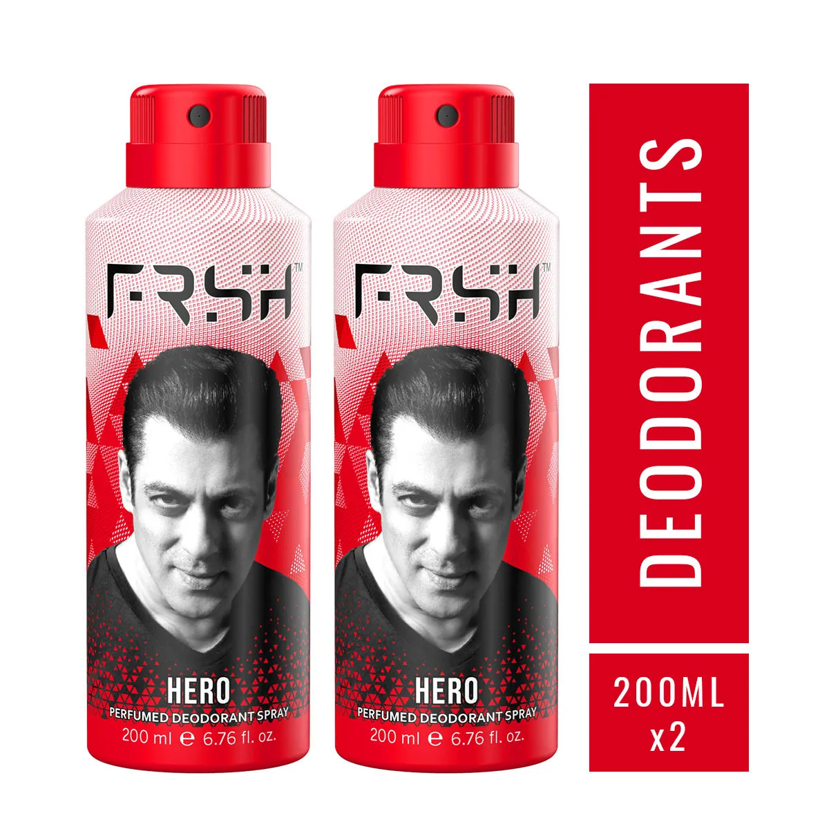 FRSH Deodorant Body Spray - Hero (Pack Of 2)