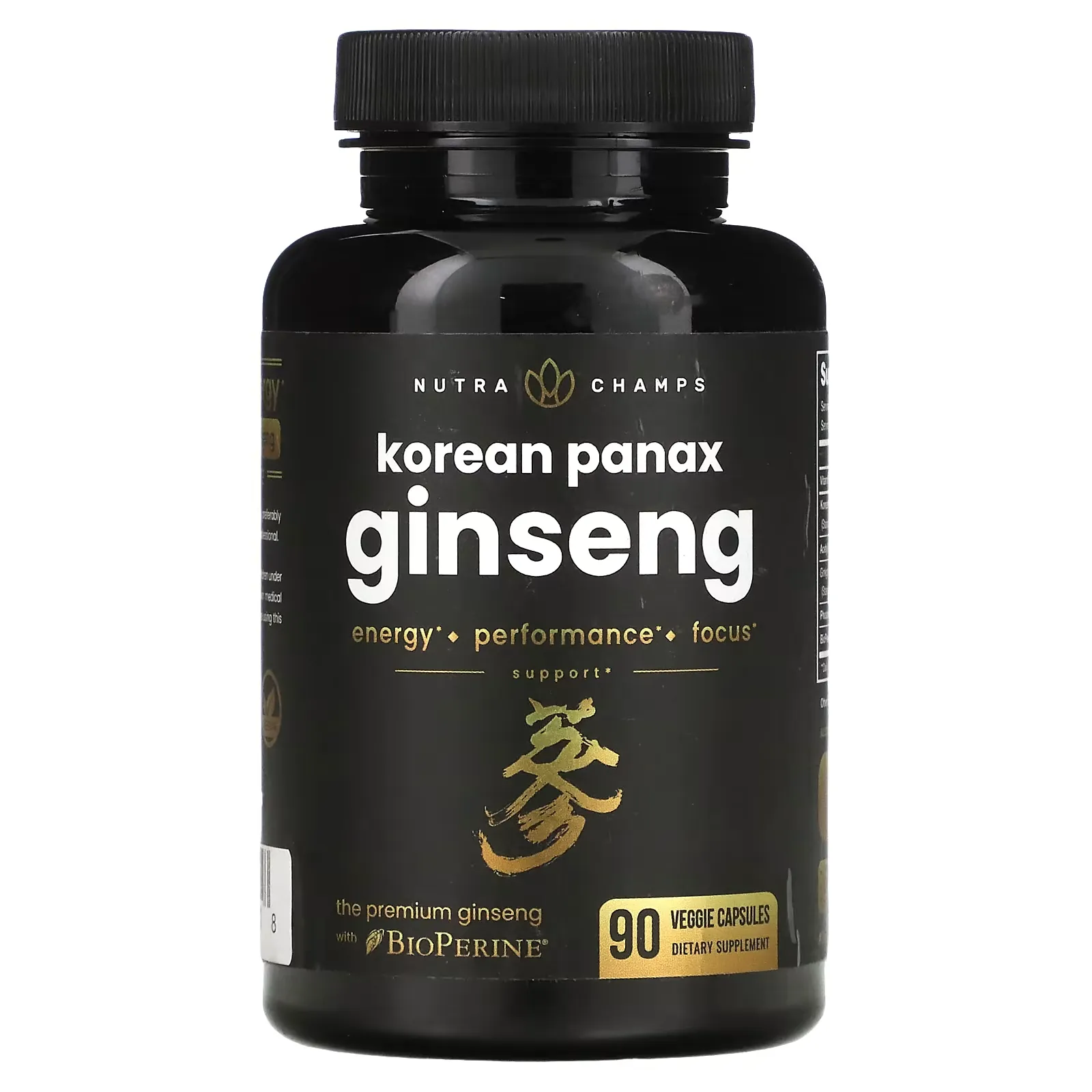 Korean Panax Ginseng, 90 Veggie Capsules