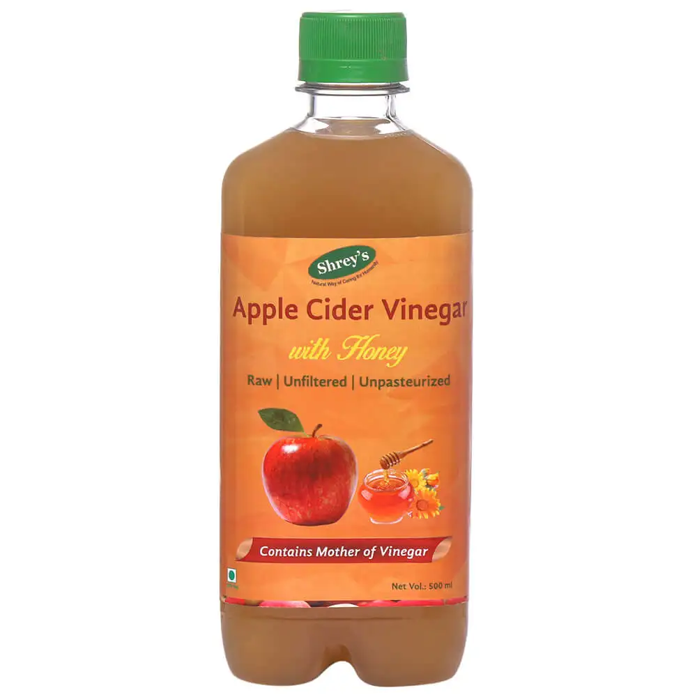 Shrey's Apple Cider Vinegar with Honey,  0.5 L  Unflavoured