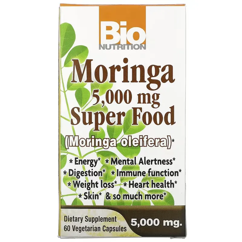 Moringa Super Food, 5,000 mg, 60 Vegetable Capsules