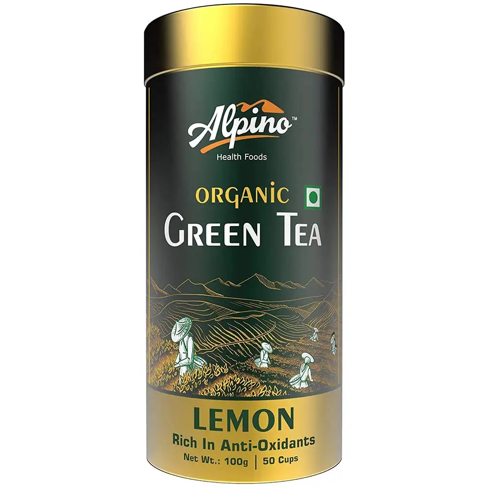 Alpino Organic Green Tea,  100 g  Lemon