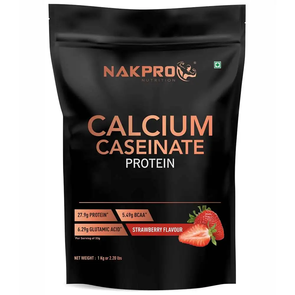 Nakpro Calcium Caseinate Protein,  2.2 lb  Strawberry