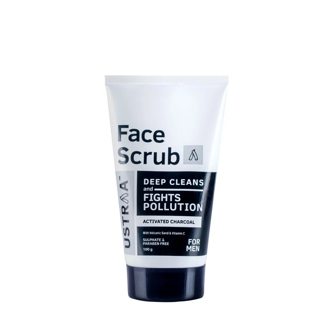 Ustraa Activated Charcoal Face Scrub For Men