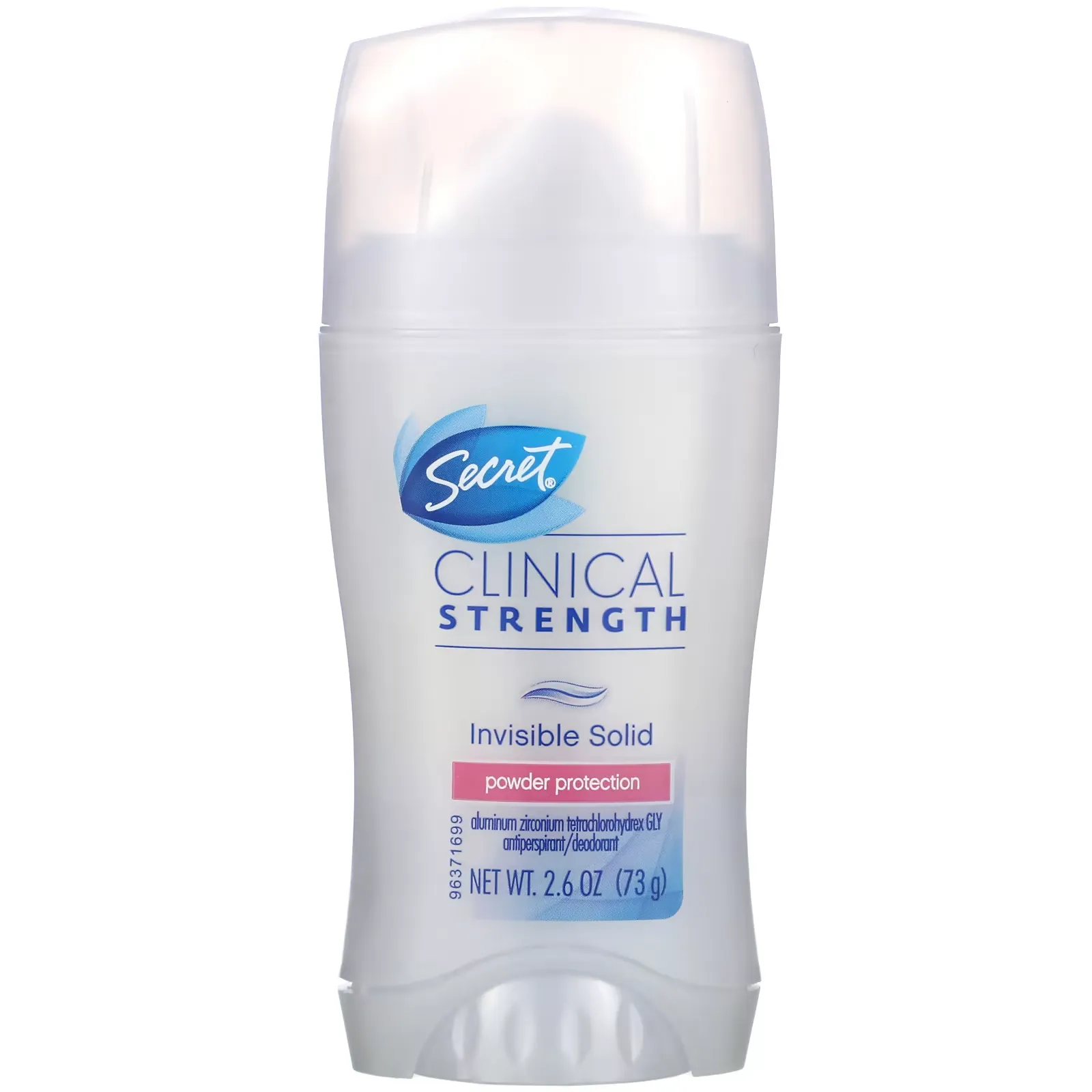 Clinical Strength Antiperspirant/Deodorant,  Invisible Solid, Powder Protection, 2.6 oz (73 g)