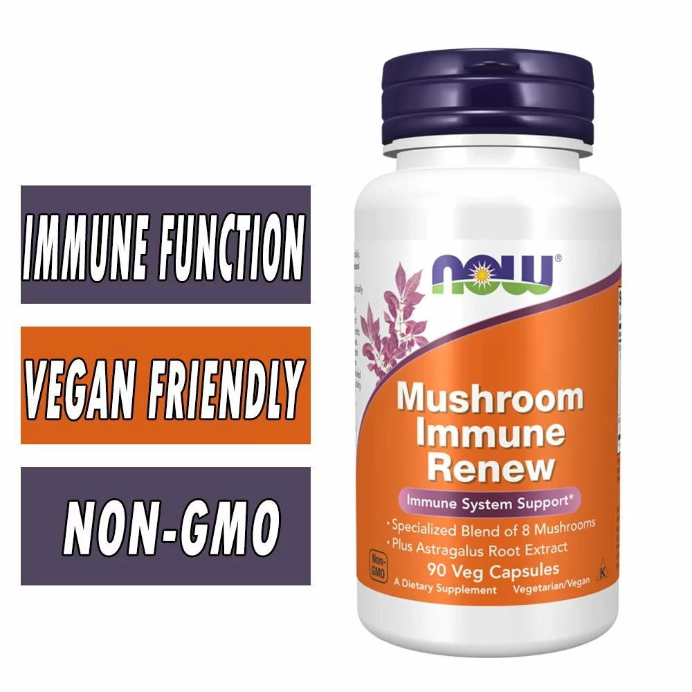 Mushroom Immune Renew - NOW Foods - 90 Veg Capsules