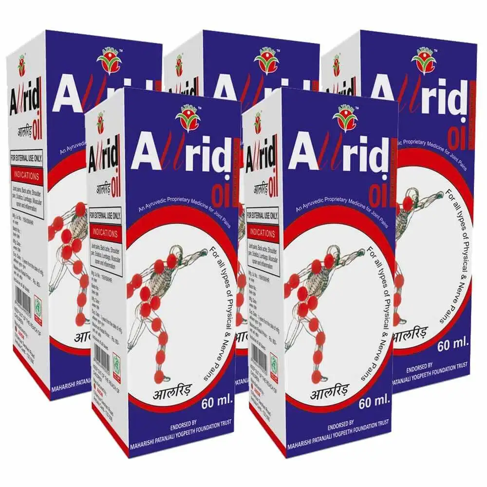 Jeevan Ras Allrid Oil Pack of 5,  60 ml